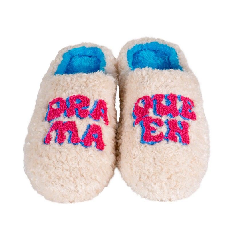 WD LifeStyle Pantofole Natalizie Drama Queen Taglia L/XL – Idea Regalo di Natale
