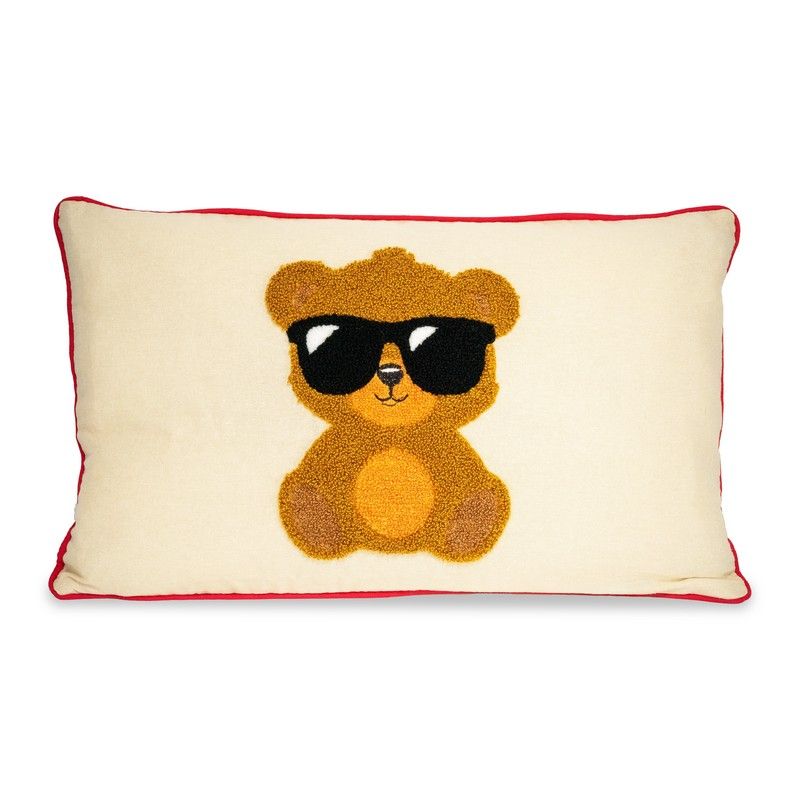 WD LifeStyle Cuscino Decorativo Natale Decoro Orso 30x50 cm – Arredo Natalizio