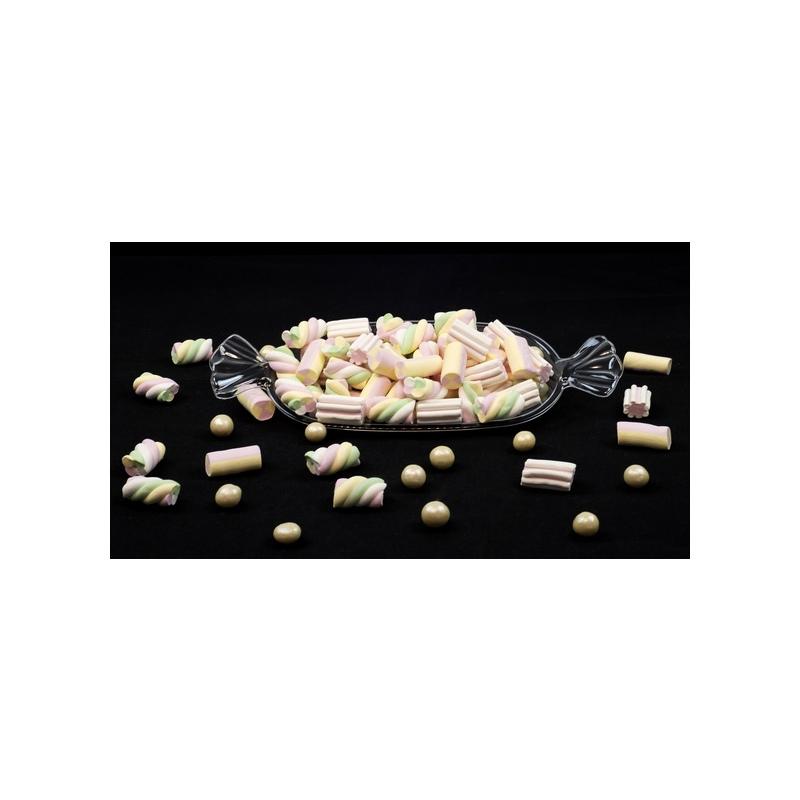 Bigiemme Set 3 Transparent Plastic Candy Trays 38 x 15 Cm