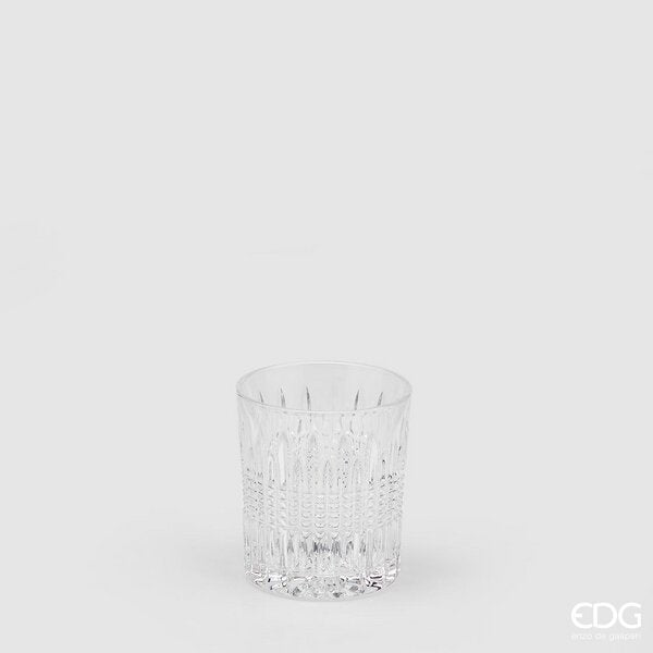 EDG Enzo De Gasperi Striped Glass H 9.5 Cm D 8.2 Cm 6 Pcs