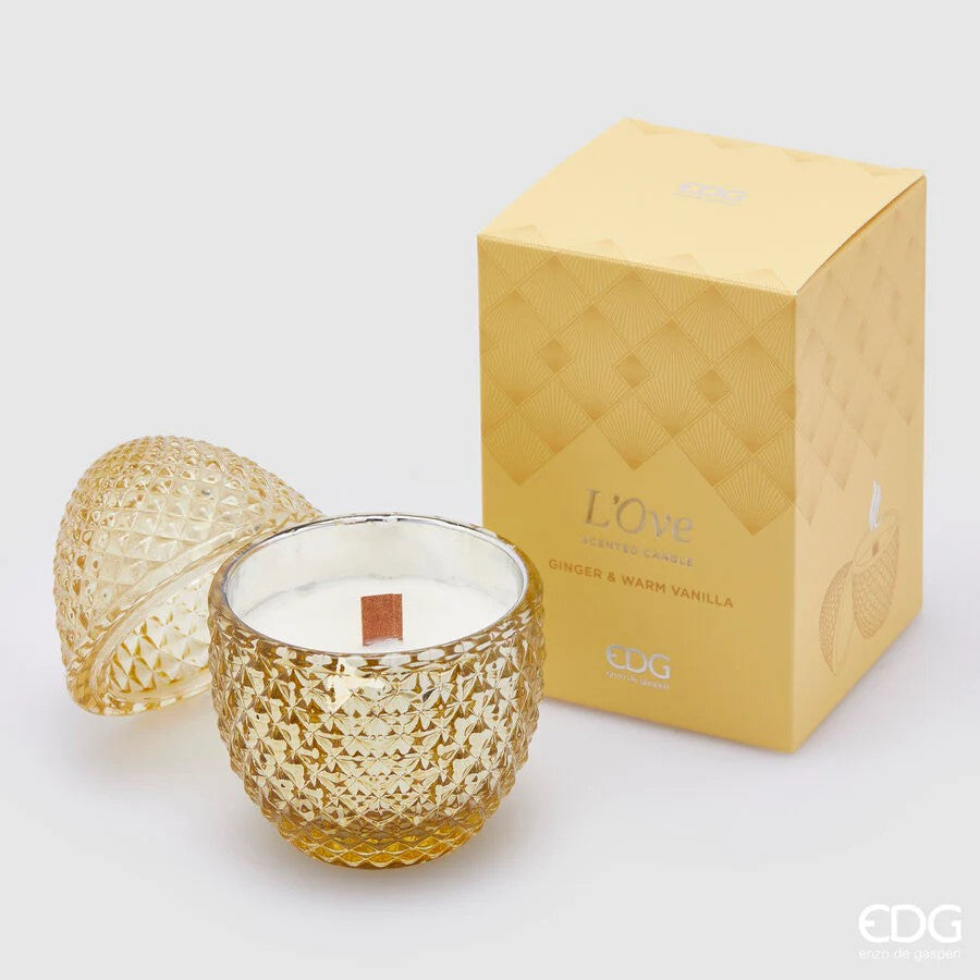 EDG Enzo De Gasperi Egg-Shaped Scented Candle L'Ove Ginger & Warm H 12 cm D 8 cm