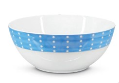 Zafferano Salad Bowl Pearls Blue