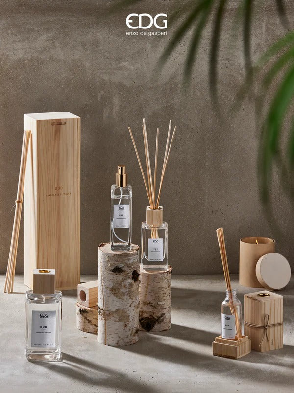 EDG Enzo De Gasperi Essential Bottle Diffuser 90 Ml H 12.5 Cm Herbal Treasure