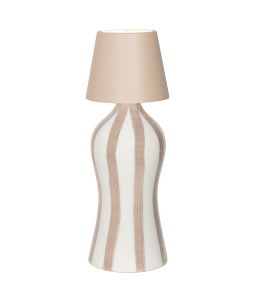 Saffron Stripes Bottle Lido D 110 Mm H 264 Mm Sand