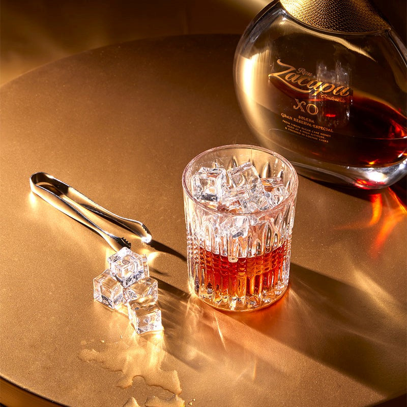 EDG Enzo De Gasperi Striped Glass H 14 Cm D 8 Cm 6PCS