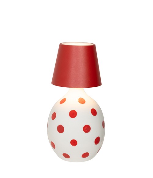 Zafferano Poldina Stopper Lamp H 111 Mm D 111 Mm Red