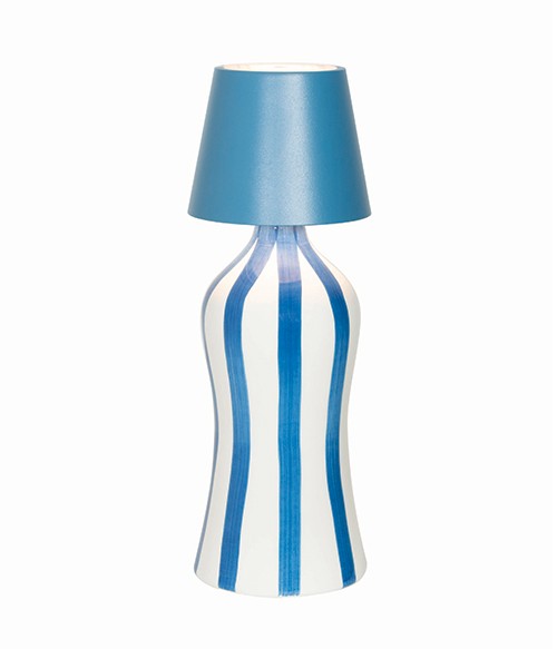 Saffron Poldina Stopper Lamp H 111 Mm D 111 Mm Blue