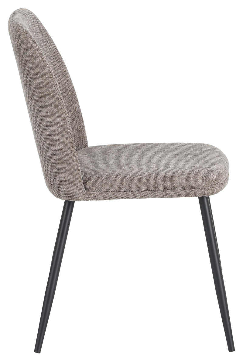 DI.MO Sedia Tracy in Tessuto Tortora 57 x 45 x 84 cm – Sedia Moderna per Sala da Pranzo e Soggiorno