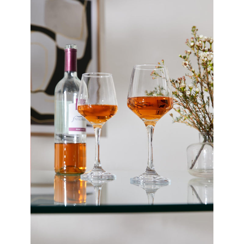 Di.Mo Set of 6 Stilo Goblets 350ml Glass