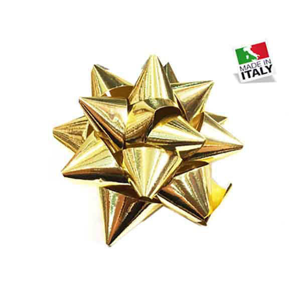 Brizzolari Rosette Star Splendid Gold 6.5mm 100 pieces