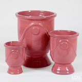 edg enzo de gasperi set 3 pz vaso glaze coppa h 58 cm h 41 cm h 30 cm coral waterproof ean 8059824344267