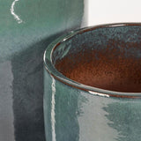 EDG Enzo De Gasperi Set 3 Pcs Round Glaze Vase H 100 Cm H 80 Cm H 63 Cm