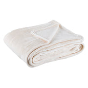 Bizzotto Penelope Ivory Plaid 130x160 cm Christmas Gift Soft Blanket for Sofa and Bed