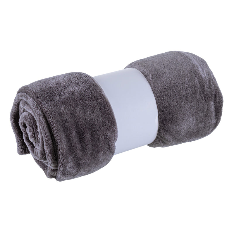 Bizzotto Plaid Penelope Grey 130x160 cm Christmas Gift Soft Blanket for Sofa and Bed