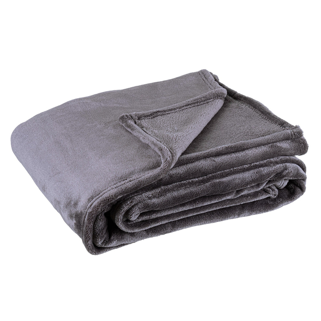 Bizzotto Plaid Penelope Grey 130x160 cm Christmas Gift Soft Blanket for Sofa and Bed
