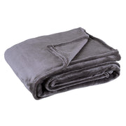 Bizzotto Plaid Penelope Grey 130x160 cm Christmas Gift Soft Blanket for Sofa and Bed
