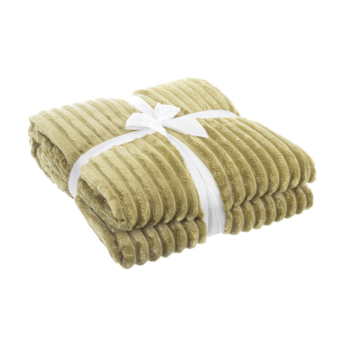 Bizzotto Plaid Rachele Olive 150x200 cm Christmas Gift Soft Blanket for Sofa and Bed