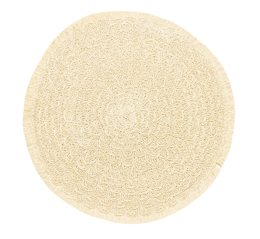Bizzotto Jareth Beige Placemat D 38 cm Christmas American Placemat for Table