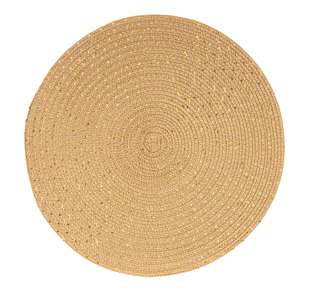 Bizzotto Placemat Wildon Gold D 38 cm Christmas Placemat for Table