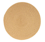 Bizzotto Tovaglietta Wildon Oro D 38 cm Tovaglietta Americana Natalizia per Tavola
