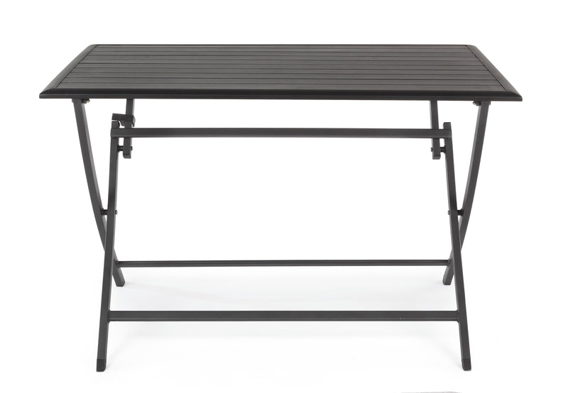Bizzotto Elin Rectangular Folding Table 110 x 70 cm Anthracite
