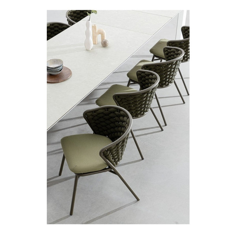 Bizzotto Otavio Extendable Rectangular Table 220 - 280 - 340 x 95 Cm White