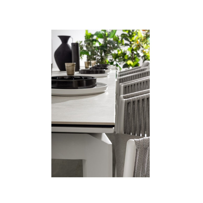 Bizzotto Otavio Extendable Rectangular Table 220 - 280 - 340 x 95 Cm White