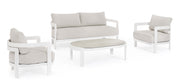 Bizzotto Set 4 Presley White Living Room