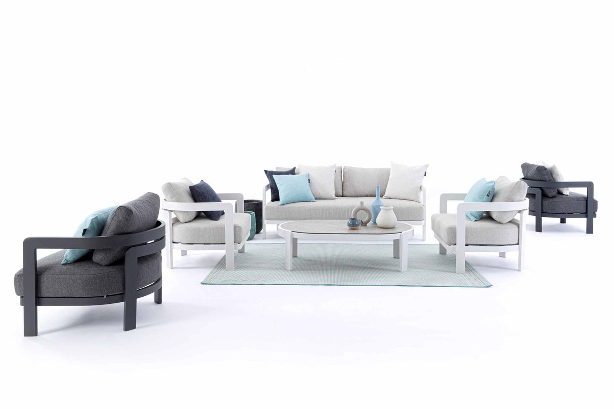 Bizzotto Set 4 Presley Lounge Anthracite