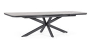 Bizzotto Pascal Extendable Table Anthracite Aluminum Stone 200–260 cm