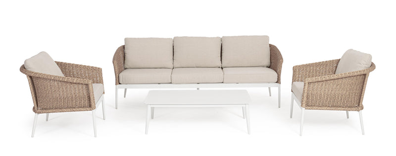Bizzotto Oceana 4-Element Living Room Set Vapor White