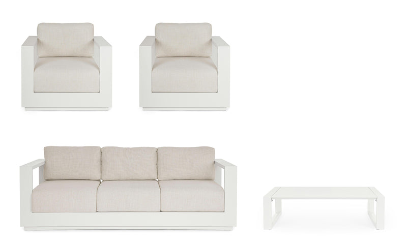 Bizzotto Moses 4 Elements Vapor White Living Room Set
