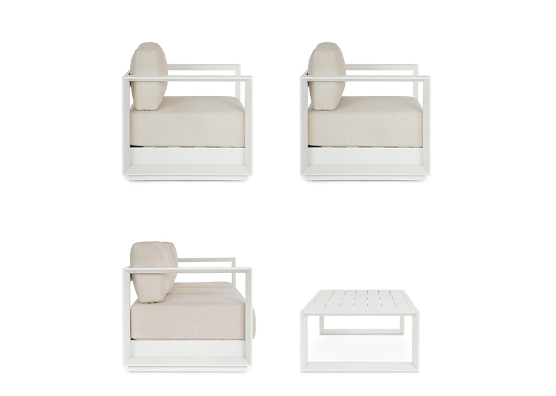 Bizzotto Moses 4 Elements Vapor White Living Room Set