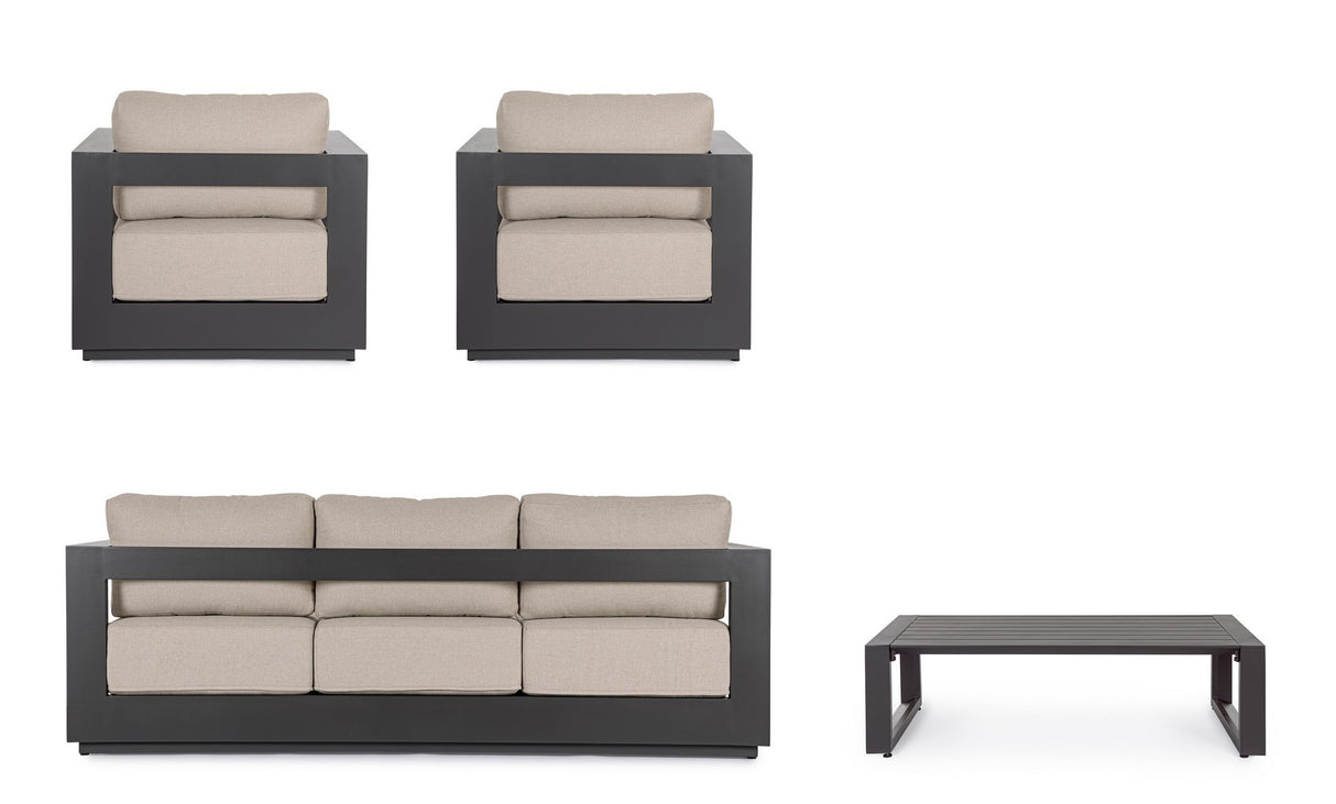 bizzotto bizzotto set salotto moses 4 elementi antracite ean 8051836671102