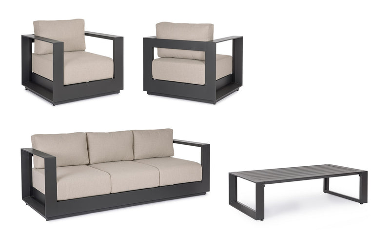 bizzotto bizzotto set salotto moses 4 elementi antracite ean 8051836671102