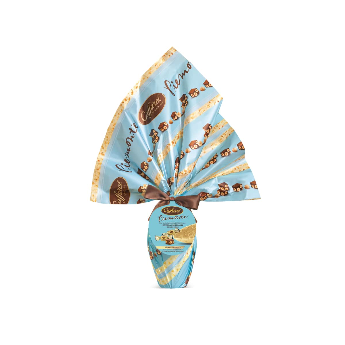 Caffarel Uovo Piemonte Milk, White or Dark 270 Gr 1Pz