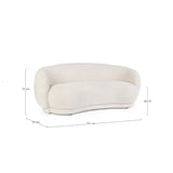 Bizzotto 2-Seater Sofa Tecla Natural