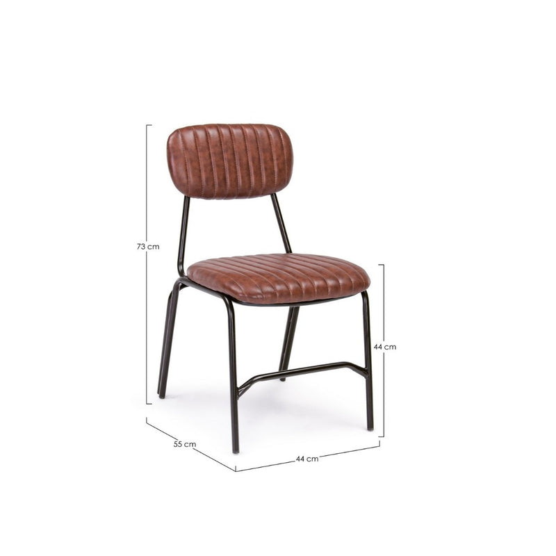 Bizzotto Debbie Dark Orange Vintage Chair