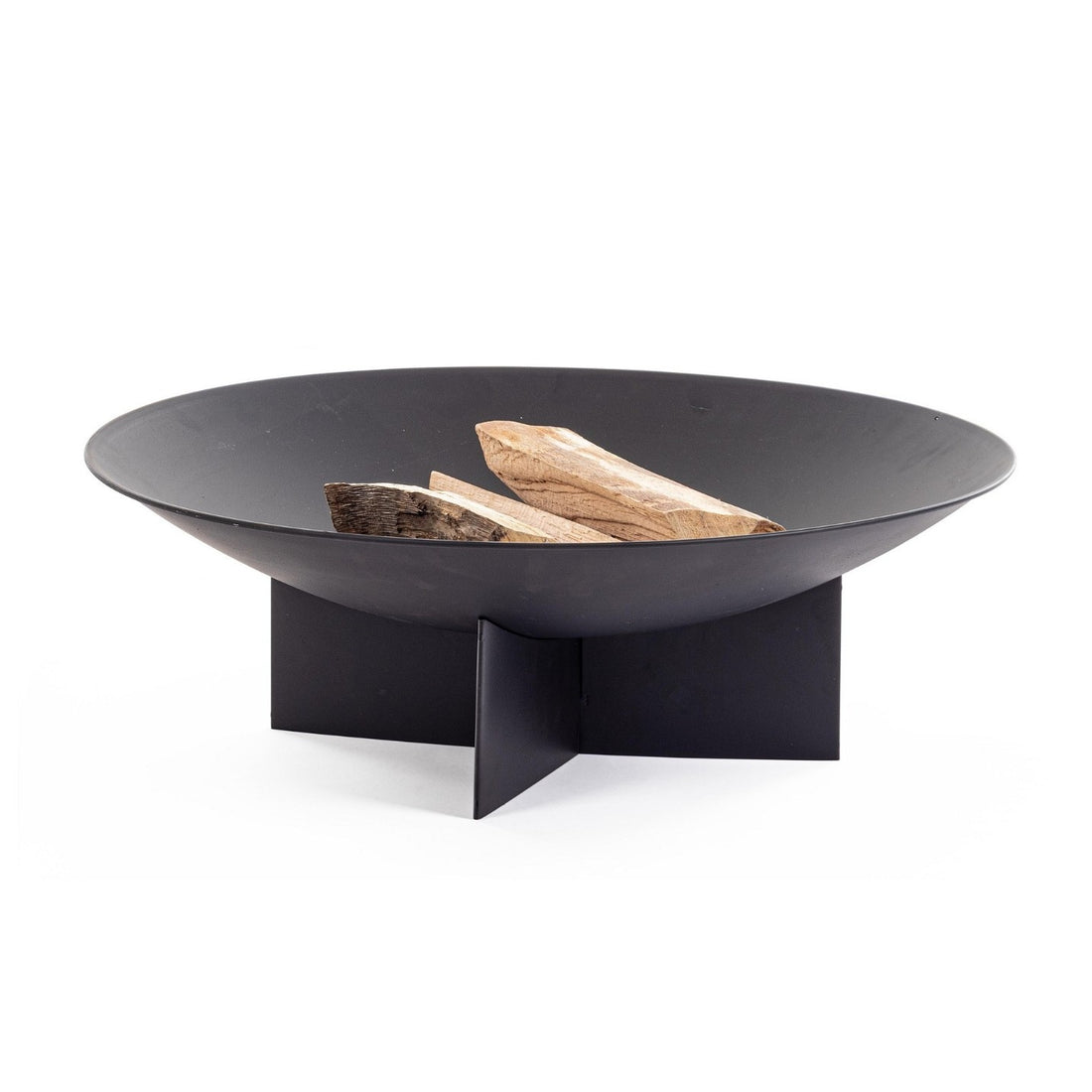 Bizzotto Nebraska Black Fire Pit D73x24H for Outdoor