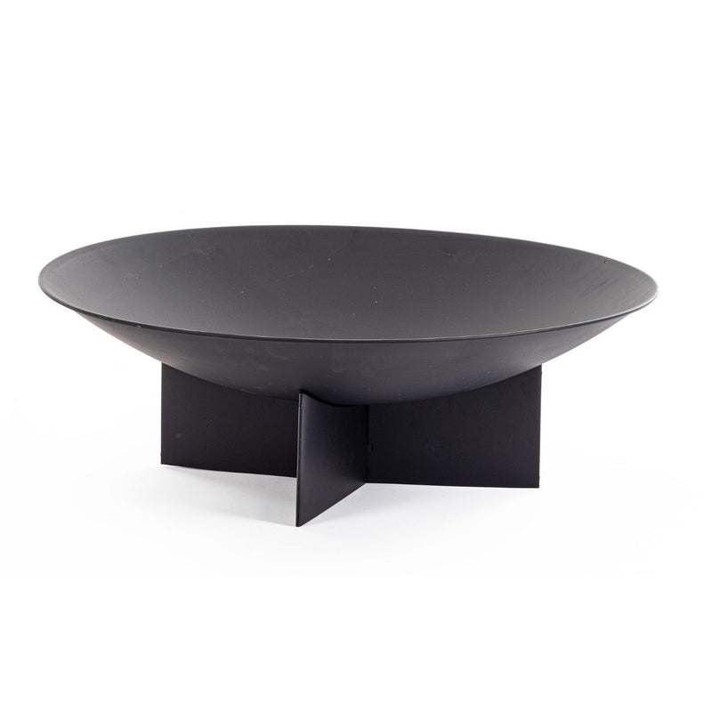 Bizzotto Nebraska Black Fire Pit D73x24H for Outdoor