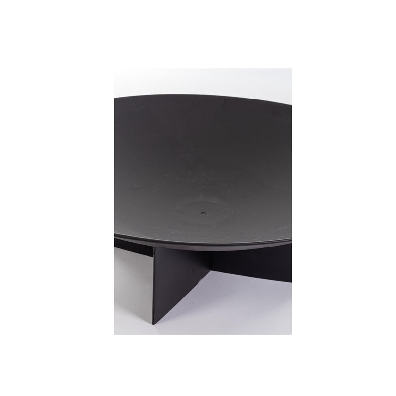 Bizzotto Nebraska Black Fire Pit D73x24H for Outdoor
