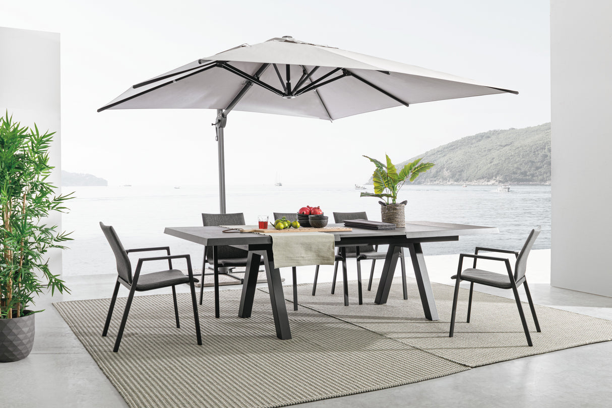 bizzotto bizzotto ombrellone braccio ines 3 x 4 mt antracite grigio ean 8051836269712