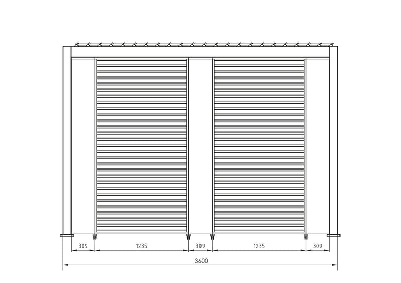 bizzotto bizzotto pergola ocean 36 x 72 mt antracite ean 8051836480001