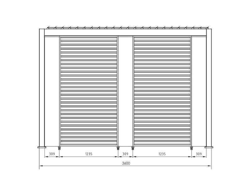 bizzotto bizzotto pergola ocean 3 x 6 mt bianco ean 8051836480018