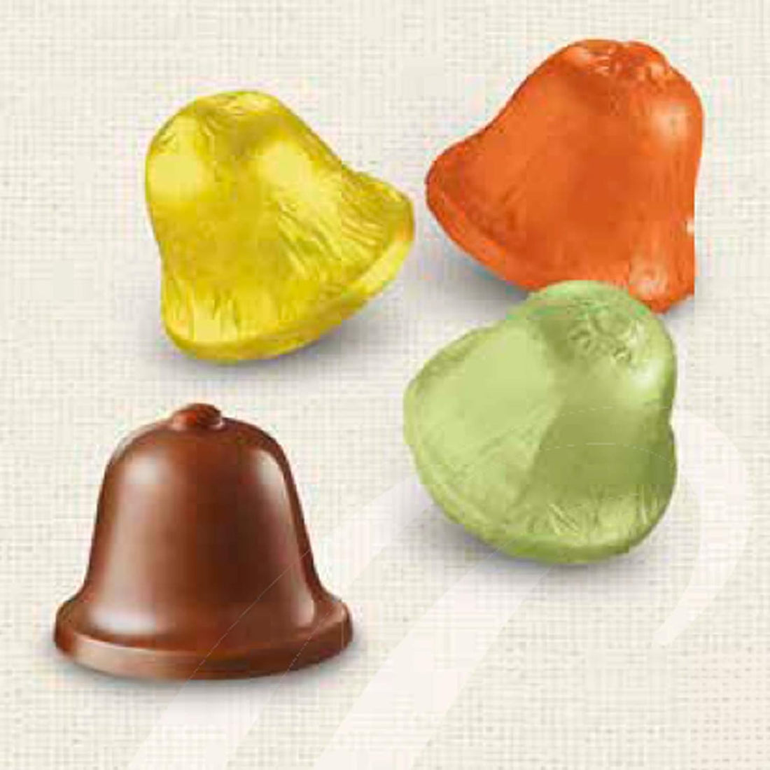 caffarel caffarel campanelle colori assortite cioccolato fondente e nocciole 1 kg ean 8013108048074
