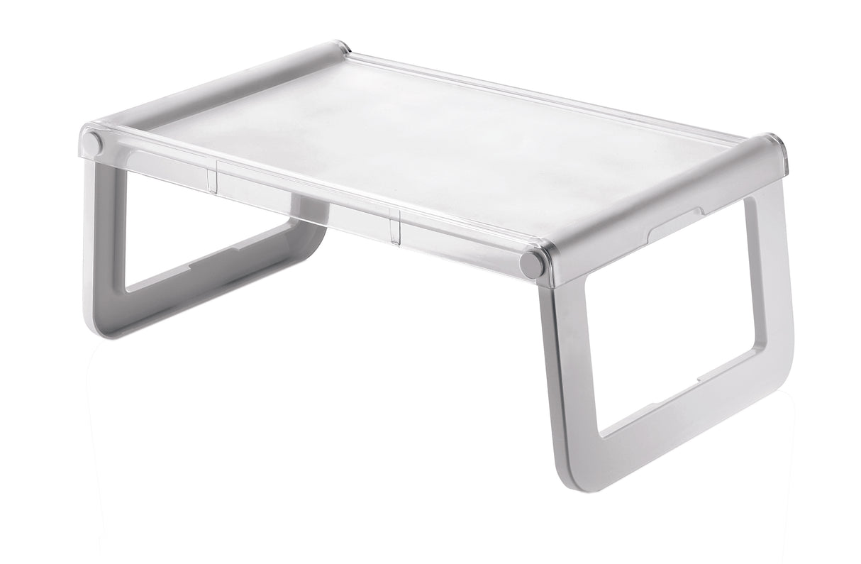 Bed Tray 58 x 35 x H 23.5 cm Transparent White