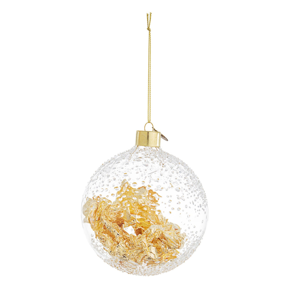 Bizzotto Sfera Yana Transparent/Gold D100 | Christmas Decoration