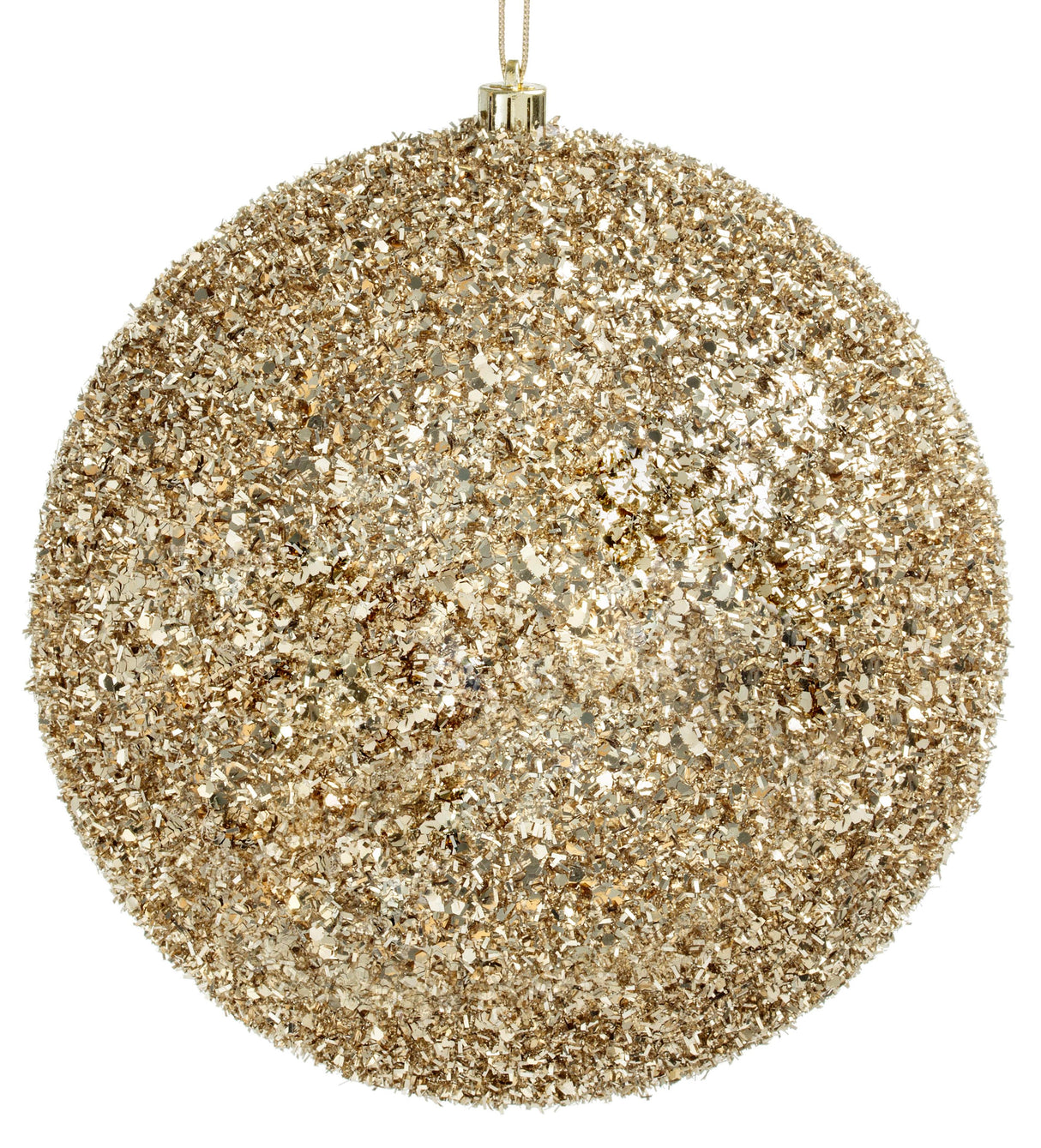 Bizzotto Sfera Natalizia Angelica Champagne D 20 cm Decorazione per Albero di Natale