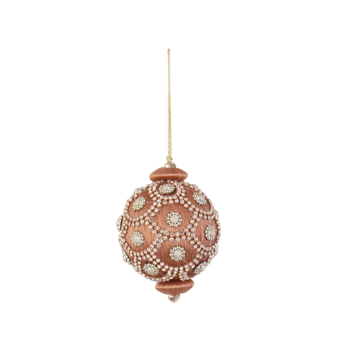 Bizzotto Christmas Bauble Crystal Sphere Dove Grey Ø8cm | L'Arcolaio