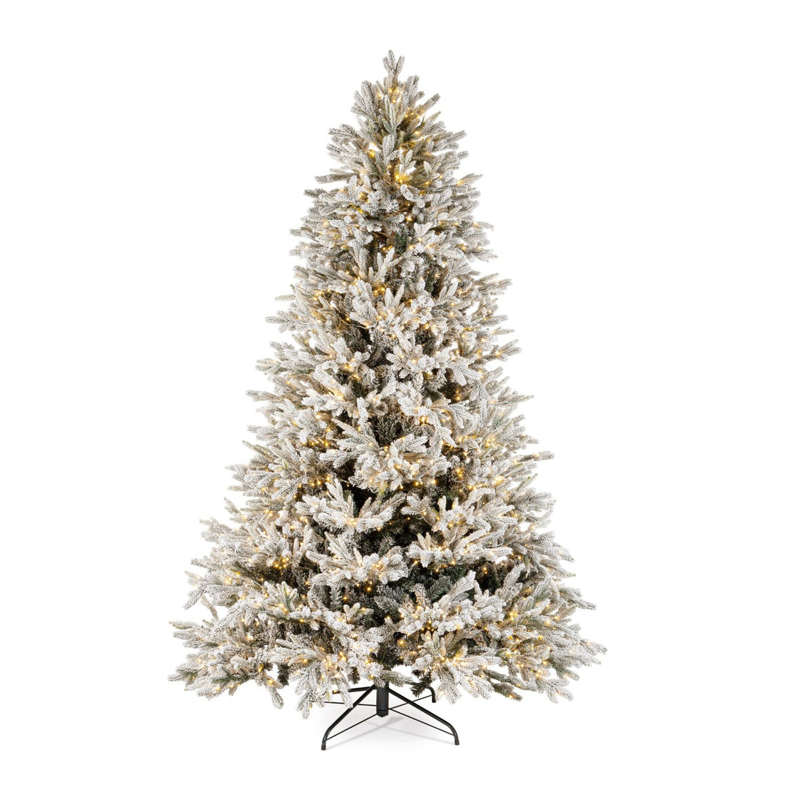 Bizzotto Berkshire Snow-Flocked Christmas Tree H 270 cm with 3100 LEDs with Remote Control
